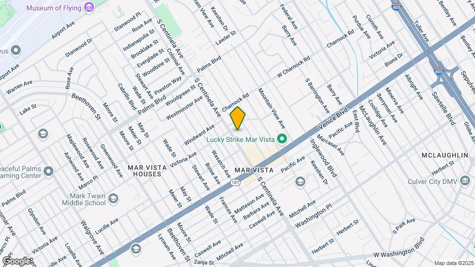 3686 South Centinela Avenue Mapa y Detalles de la Ubicación