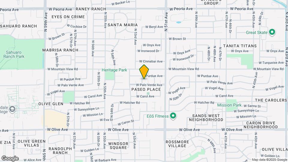 9617 N 52nd Dr Map and Location Details