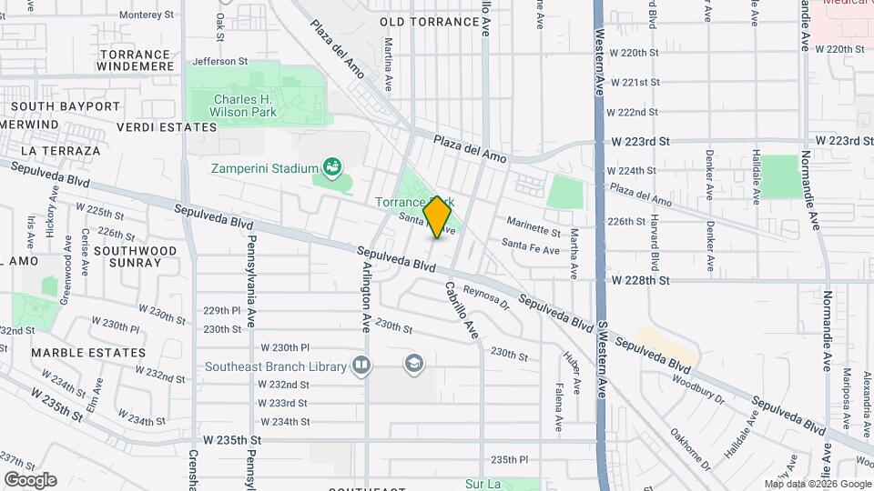 2726 Andreo Ave Mapa y Detalles de la Ubicación