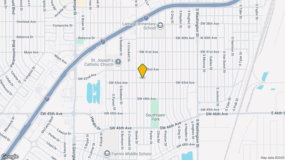 4216 S Travis St Map and Location Details