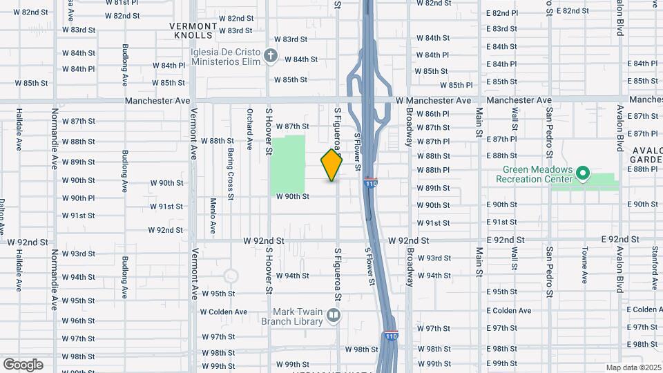 8911 S Figueroa St Map and Location Details