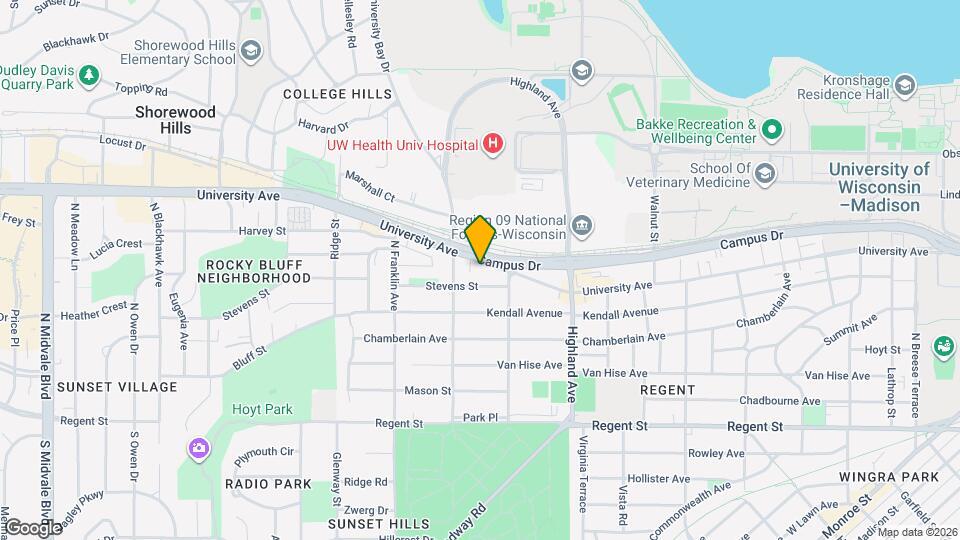 2625 University Ave Map and Location Details