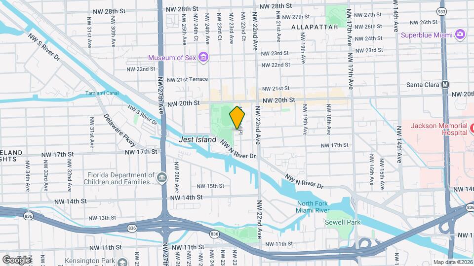 1836 NW 22nd Pl Map and Location Details