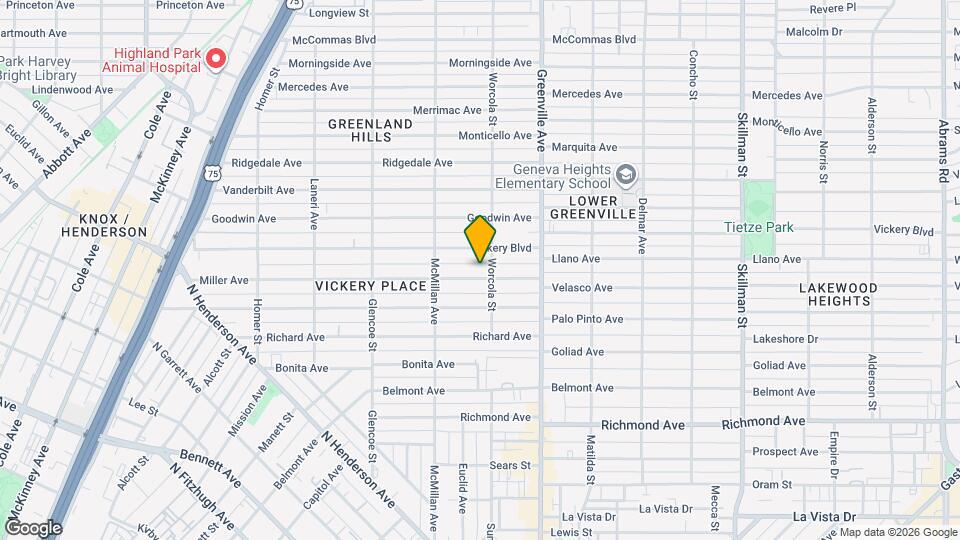 5543 Miller Ave Map and Location Details