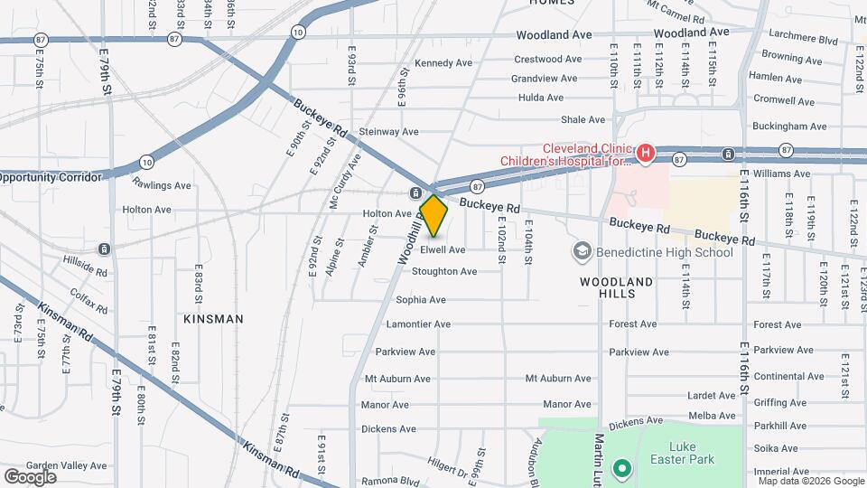 9703 Elwell Ave Map and Location Details