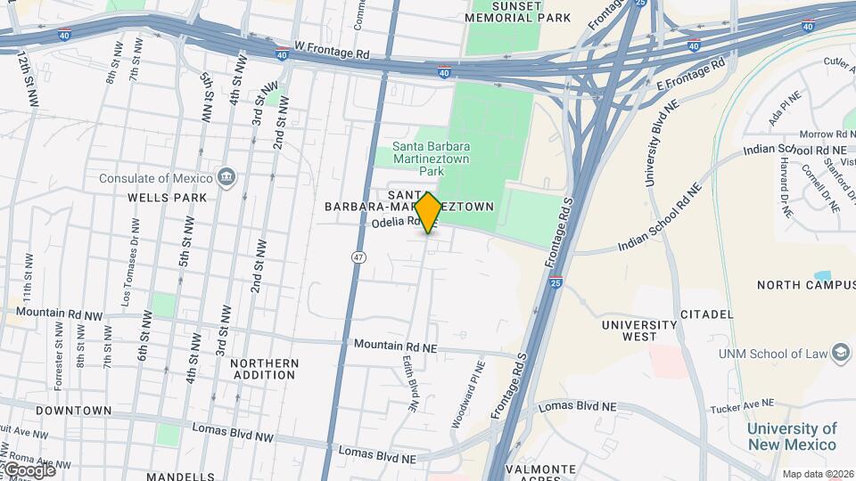 1510b Edith Blvd NE Map and Location Details