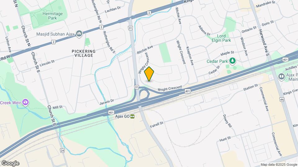 174 Wright Crescent Map and Location Details