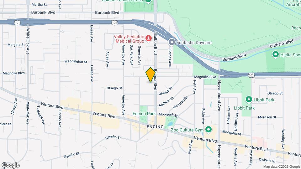 5139 Balboa Blvd, Unit 105 Map and Location Details