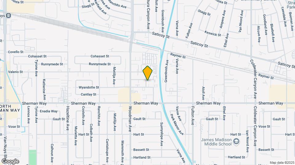 7318 Ventura Canyon Ave Map and Location Details