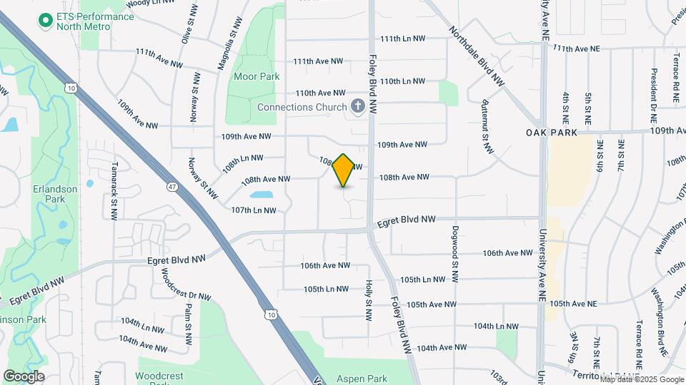 10746 Ilex St NW Map and Location Details