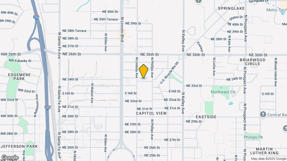 717 NE 34th Terrace Map and Location Details