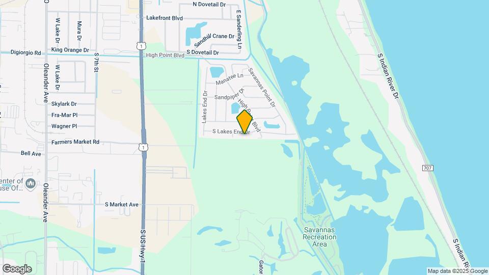 1219 S Lakes End Dr Map and Location Details