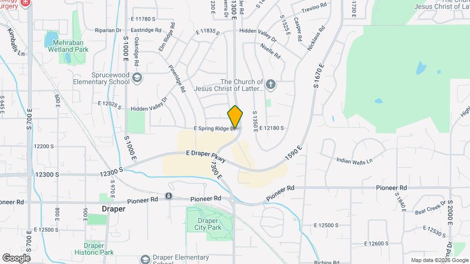 1298 E Spring Ridge Dr Map and Location Details