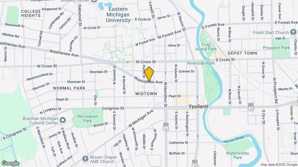 509 Washtenaw Ave Map and Location Details