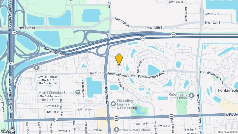 10542 NW 7th Terrace Map and Location Details