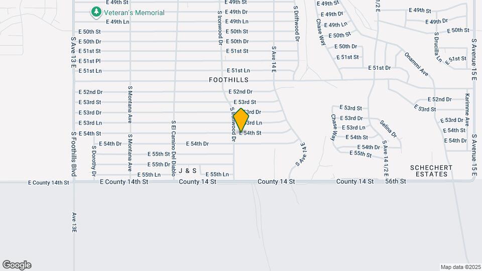 13773 E 54th St Map and Location Details