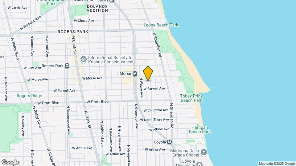 6916 North Lakewood Avenue Mapa y Detalles de la Ubicación
