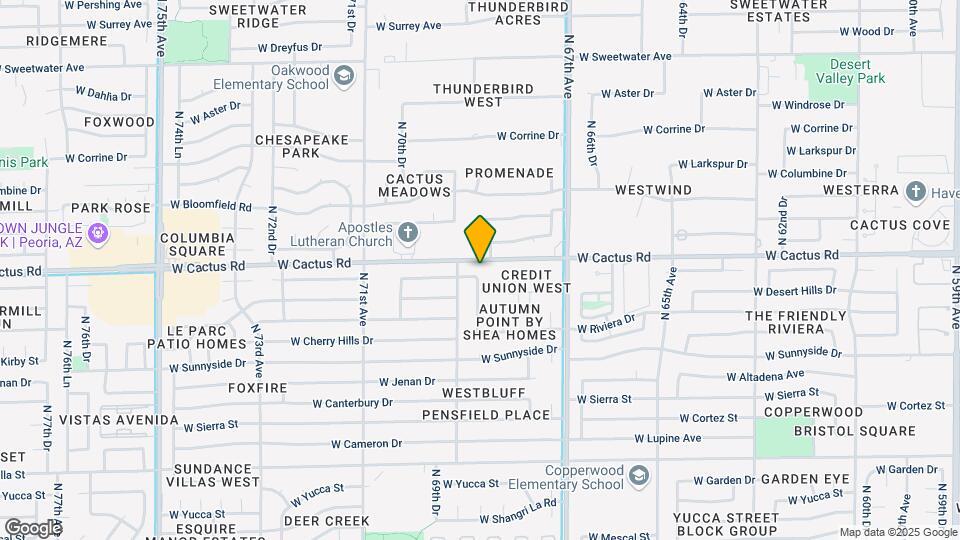 6870 W Shaw Butte Dr Mapa y Detalles de la Ubicación