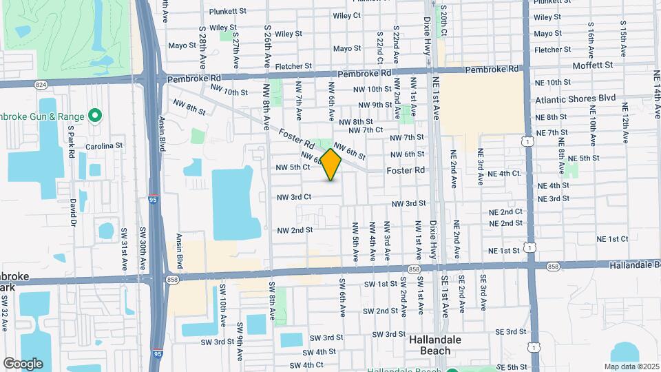 605 NW 4th Ct-Unit -1 Map and Location Details