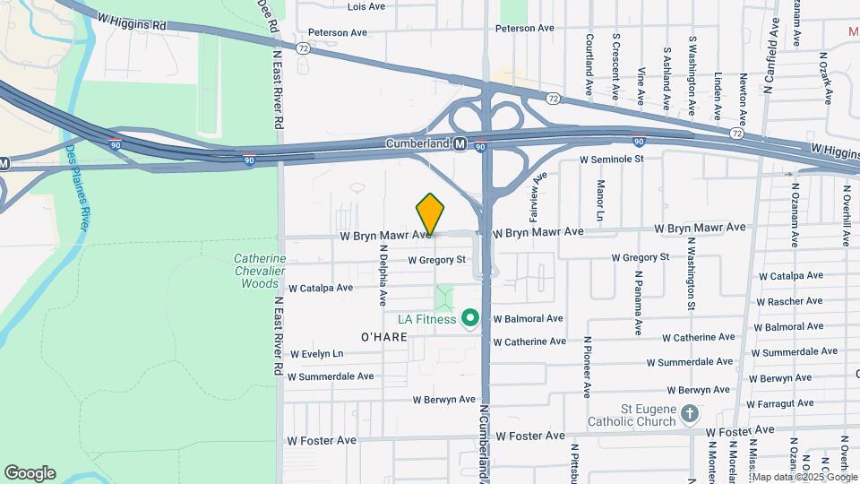 8501 W Bryn Mawr Ave Map and Location Details
