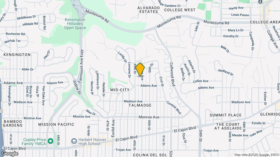 4738 Winona Ave Mapa y Detalles de la Ubicación