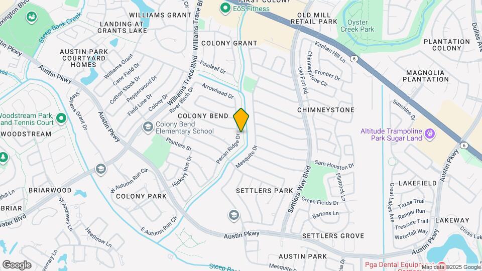 2831 Pecan Ridge Dr Map and Location Details