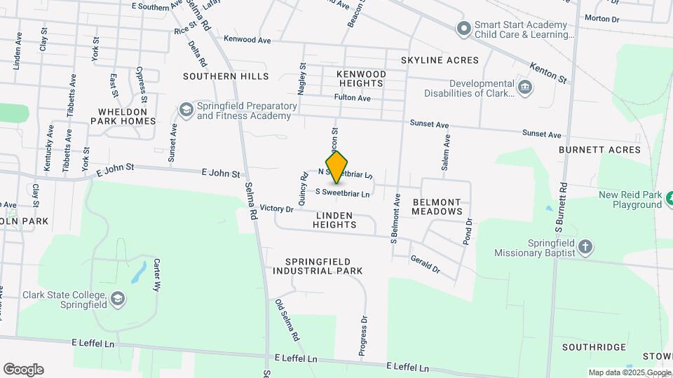 1708 S Sweetbriar Ln Map and Location Details