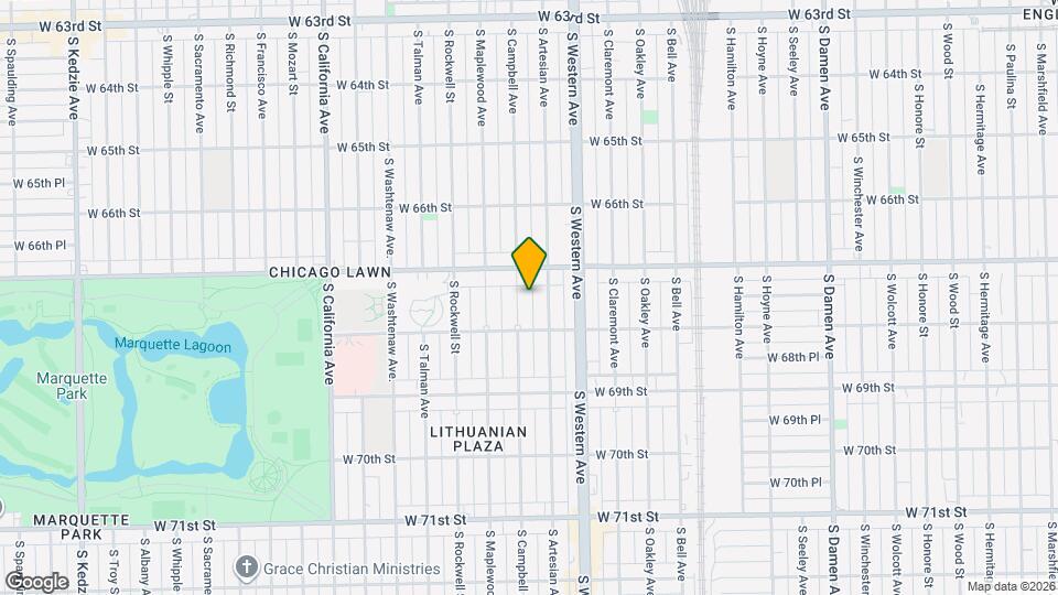 6725 S Campbell Ave Map and Location Details