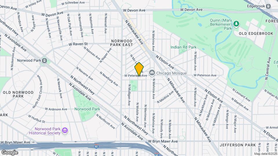 6259 W Peterson Ave Map and Location Details