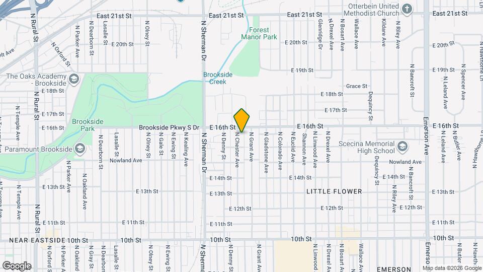 1527 N Chester Ave Map and Location Details