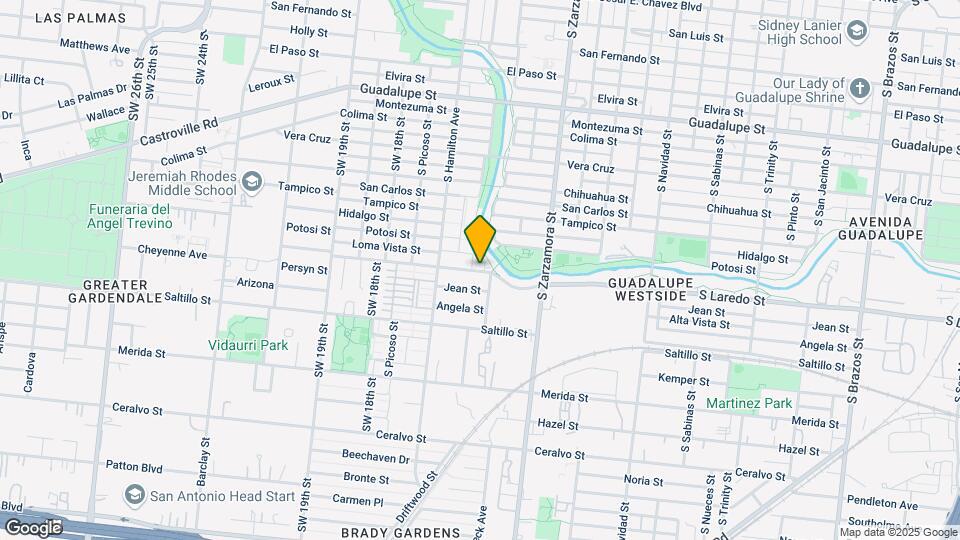 2901 S Laredo St Map and Location Details