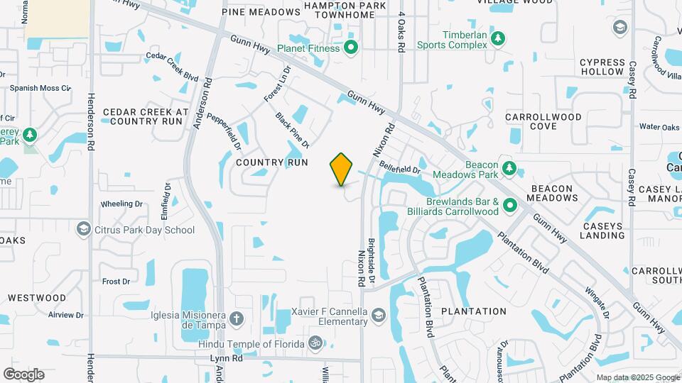 Carrollwood Key Homes Mapa y Detalles de la Ubicación
