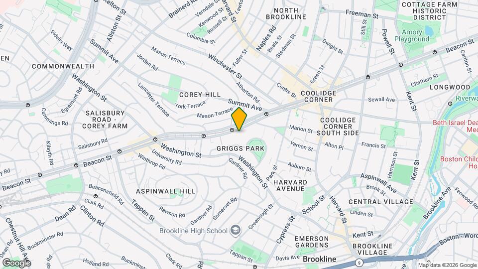 1473 Beacon St Map and Location Details