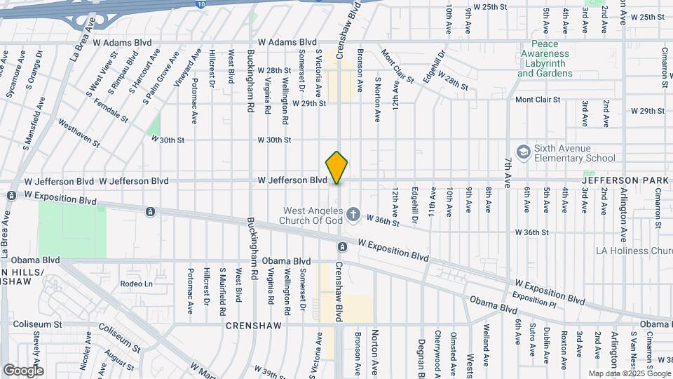 3411 Crenshaw Blvd Map and Location Details