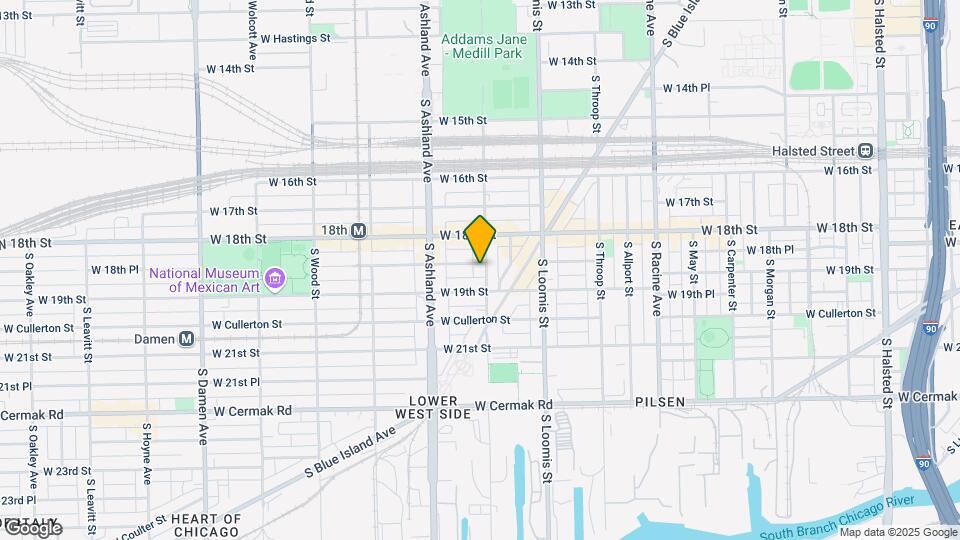 1836 S Laflin St Map and Location Details