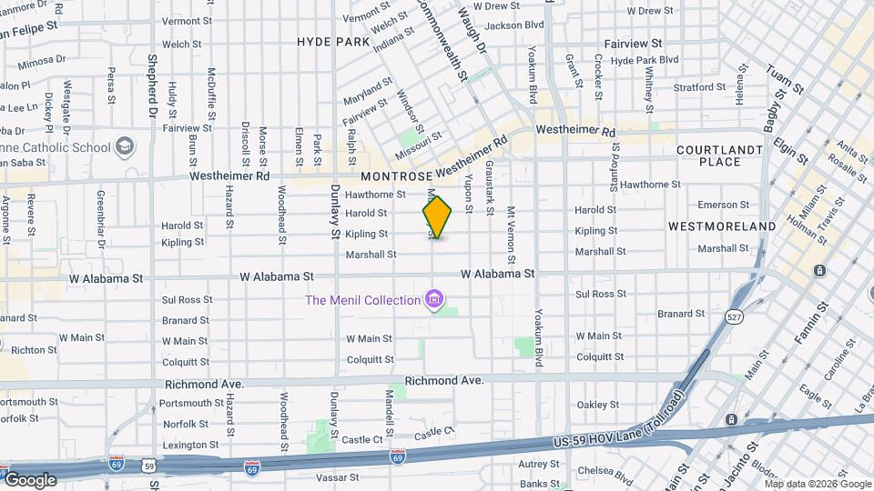 3619 Mulberry St Map and Location Details