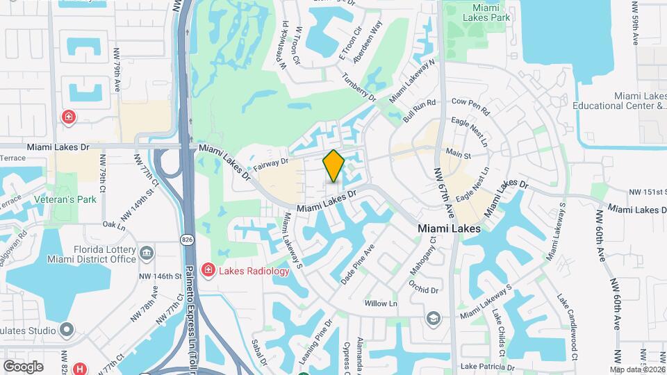7105 Miami Lakes Dr Map and Location Details