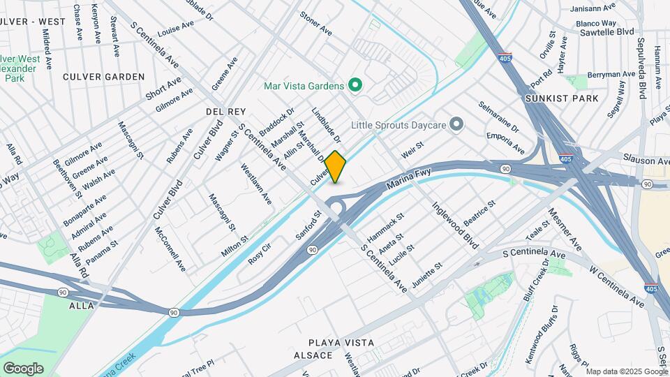 5000 S Centinela Ave Map and Location Details