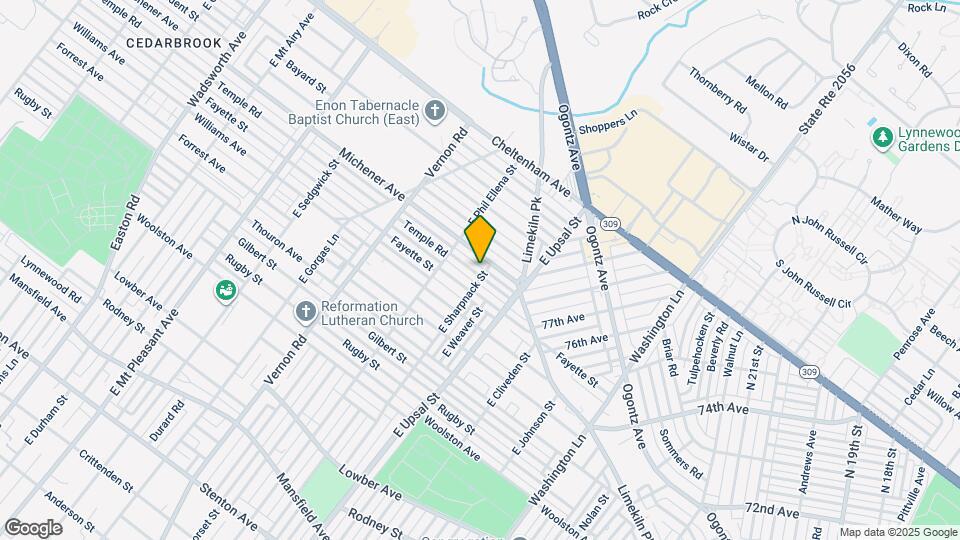 7807 Temple Rd Map and Location Details