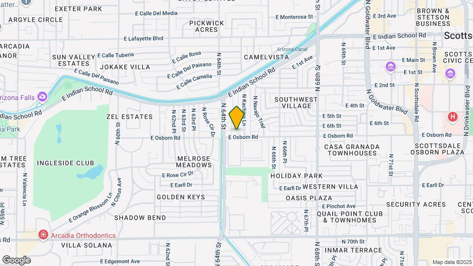 3401 N Paiute Way Map and Location Details