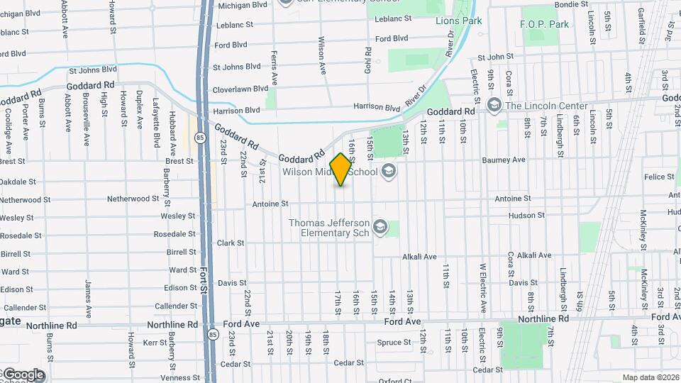 1163 17th St Map and Location Details