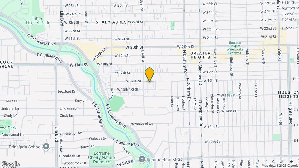 1030 W 16th St Map and Location Details