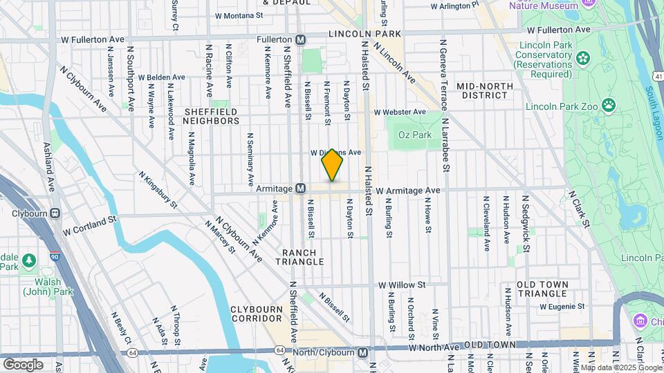 858 W Armitage Ave, Unit 3 Map and Location Details