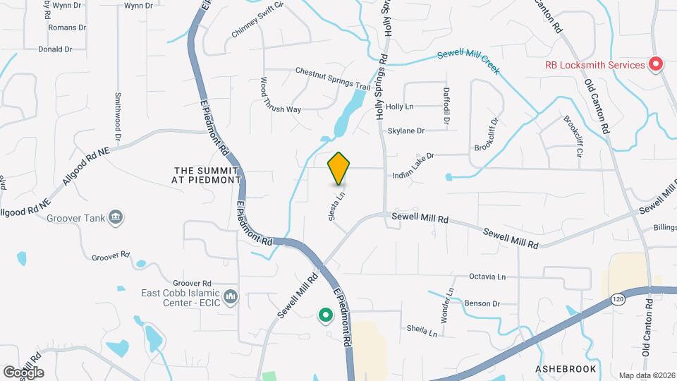 1395 Siesta Ln Map and Location Details