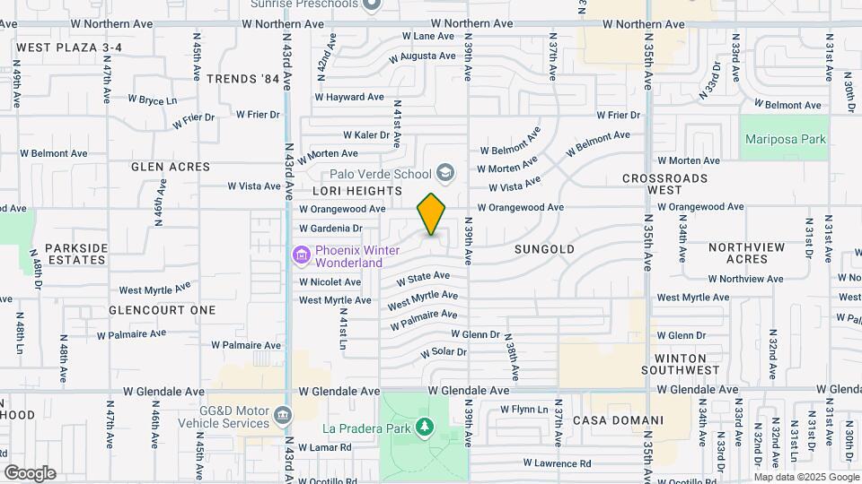 3942 W Northview Ave Map and Location Details