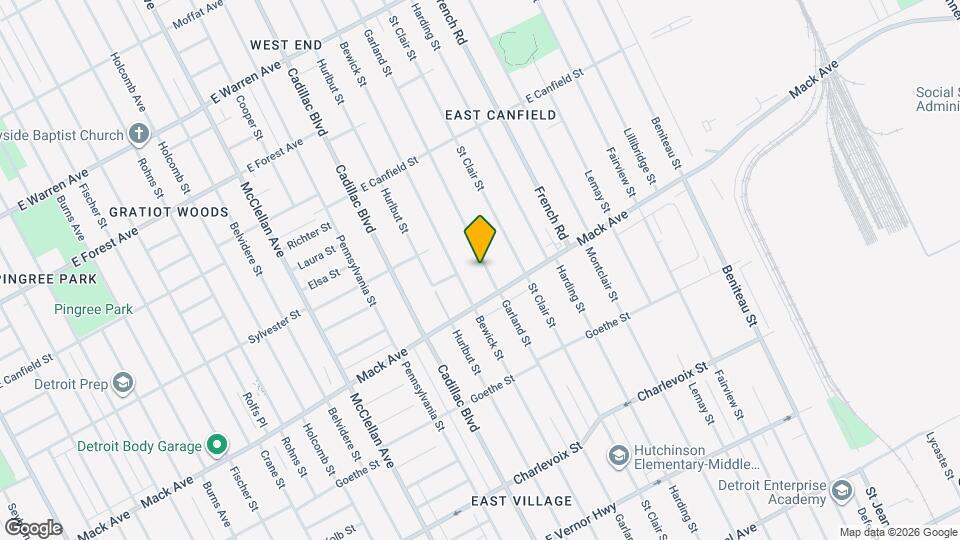 3757 Garland St Map and Location Details