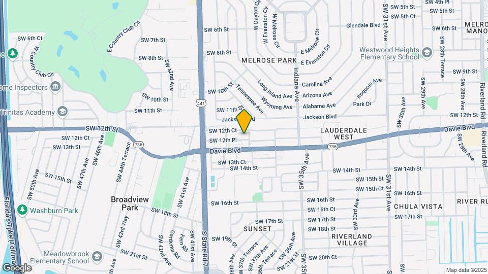 3709-3711 SW 12th Pl Mapa y Detalles de la Ubicación