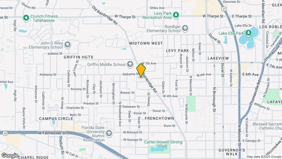 722 W 6th Ave Map and Location Details