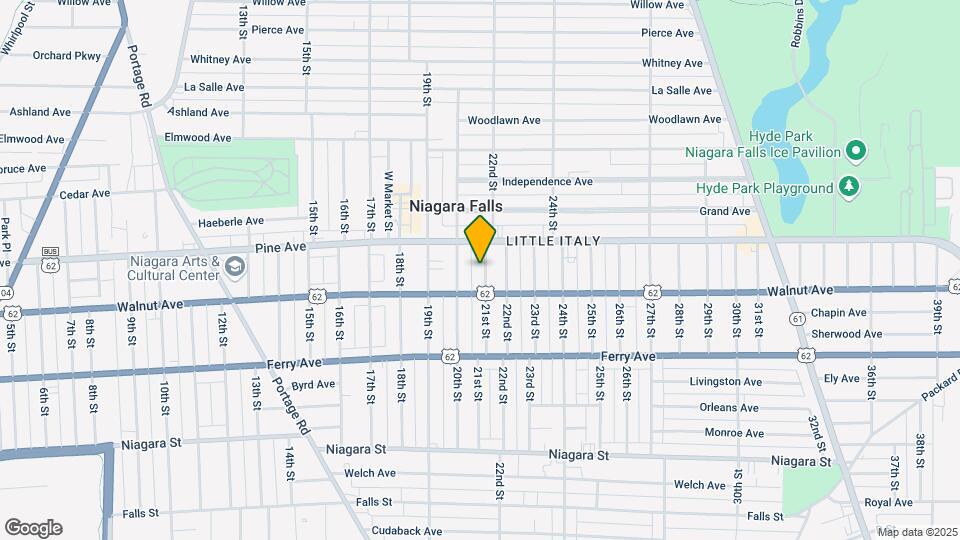 624 21st St Map and Location Details