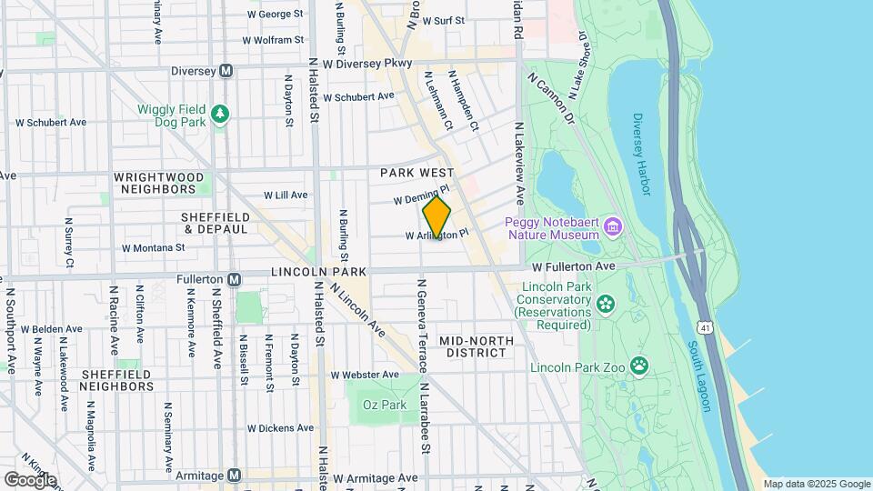 553 W Arlington Pl Map and Location Details